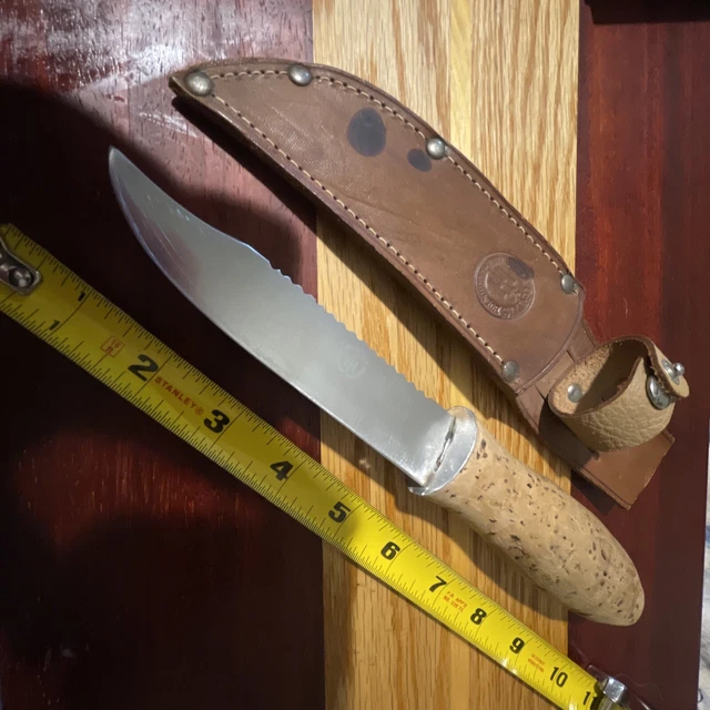 VINTAGE PONTUS FLOATING Cork Handle Knife Eskiltuna Sweden Homberg Rare