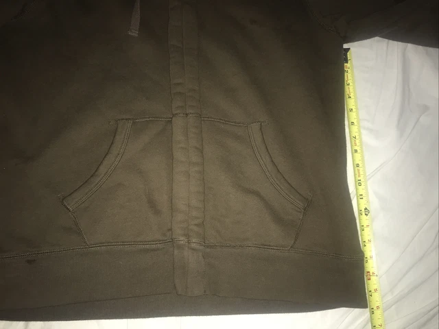 Timberland Gray Full Zip Hoodie Sweatshirt Jacket Size XL Sherpa Lined 5