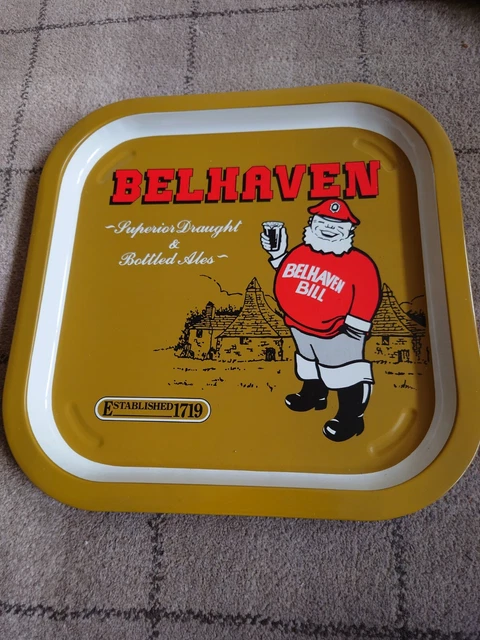 Very rare! Belhaven Bill Beer Drinks Tray