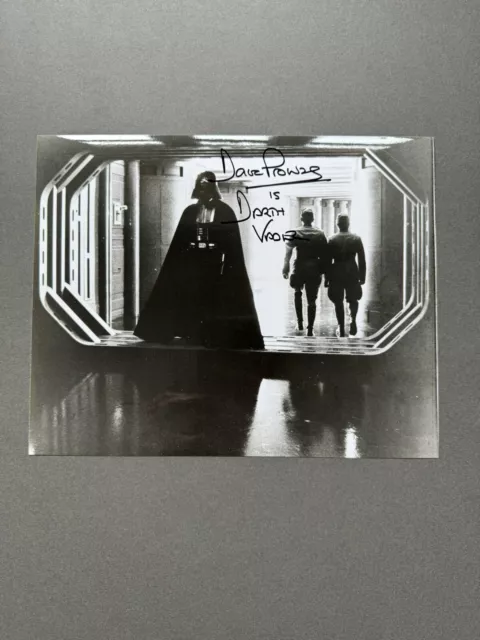 STAR WARS - RARE SIGNED DAVE PROWSE AUTOGRAPH w/COA DARTH VADER