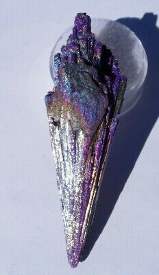 Natural Rainbow Peacock colored Kyanite Titanium Fan 24.1 grams