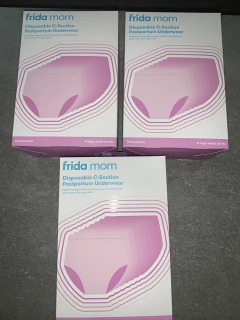 FRIDA MOM DISPOSABLE High Waist C-Section Postpartum Underwear 24 Total  Regular $24.99 - PicClick