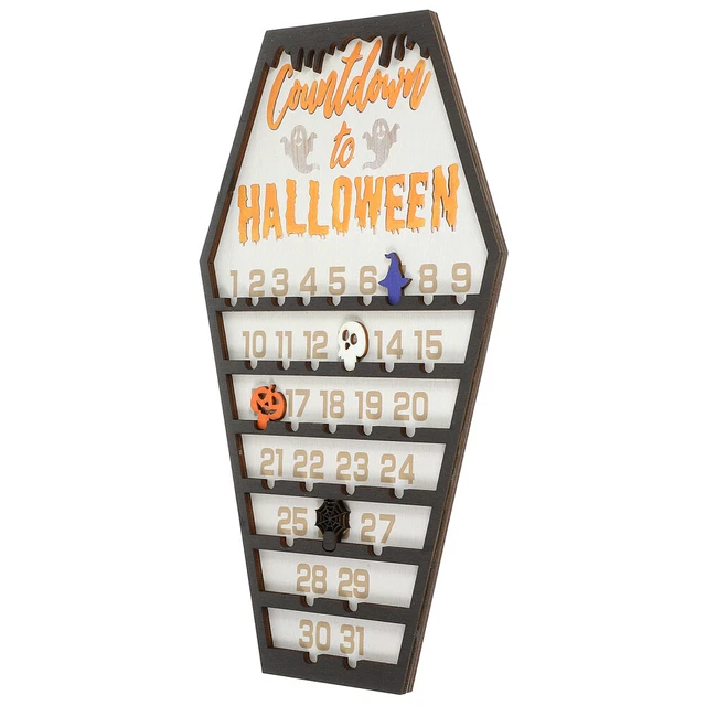 2024 HALLOWEEN COUNTDOWN Coffin Advent Calendar with DIY Wooden Blocks