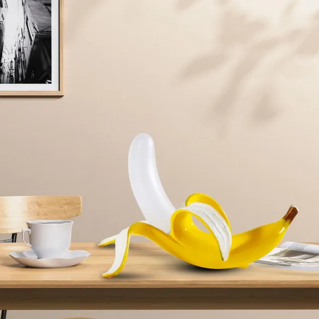 Modern Banana Table Lamp, Desk Lamp,Led Night Light Baking Finish Resin Banan...
