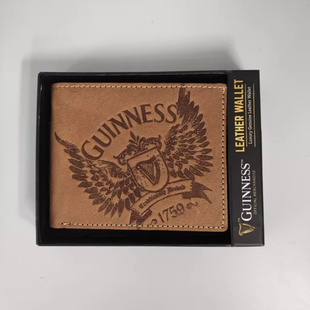 Official Guinness - Brown Leather Wallet