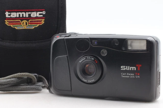 ▶️ KYOCERA SLIM T Yashica T4 Black 35mm Compact Film Camera