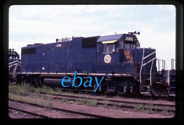 Orig Slide Missouri Pacific MoPac MP #2080 GP38-2 1985