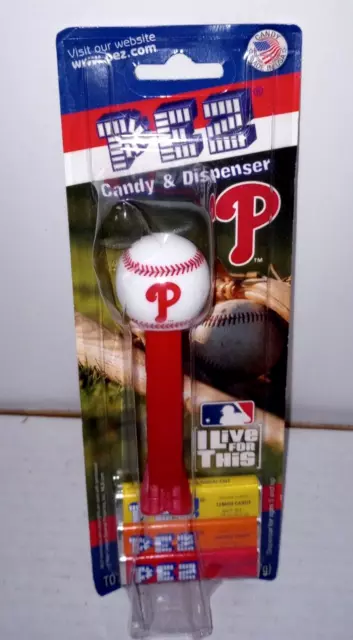 Philadelphia Phillies MLB - PEZ Candy & Dispenser - New on Card