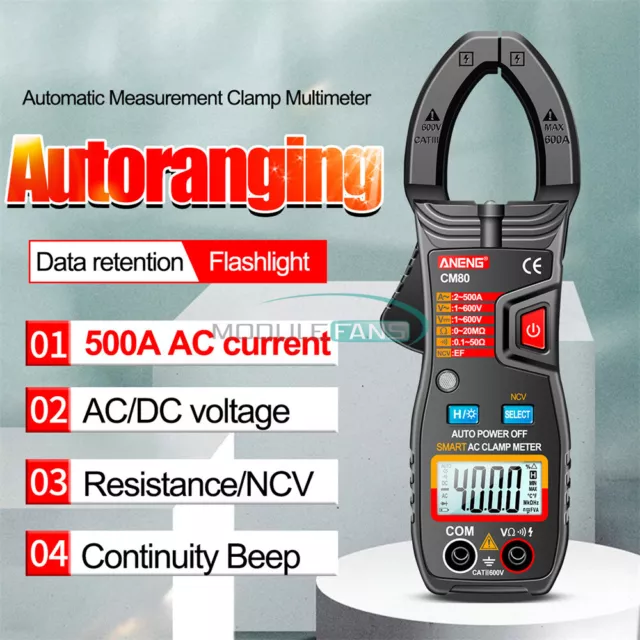 ANENG CM80/CM81 Multimeter Voltage Capacitance Frequency Tester Clamp Ammeter