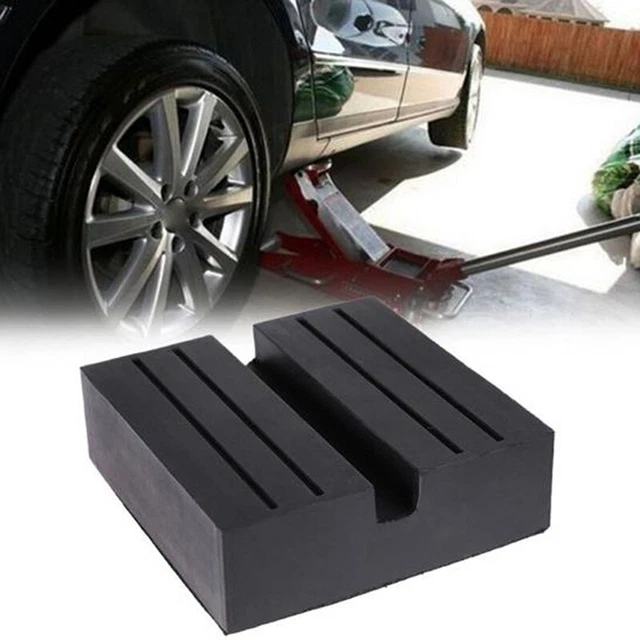 Car Lift Jack Stand Rubber Pads Square Universal Slotted Frame Rail Jack Gu_EN