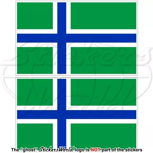 SOUTH UIST Flag, Outer Hebrides SCOTLAND UK, Scottish 75mm Stickers Decals x2