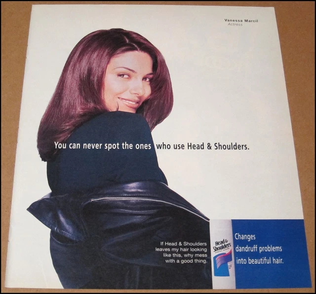 1999 Vanessa Marcil Head & Shoulders Print Ad Advertisement KOOL Cigarettes