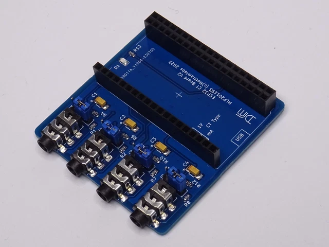4 CHANNEL ESP32 Mains Current Sensor V2 - Node-MCU 38-Pin SCT013 - 100A ...