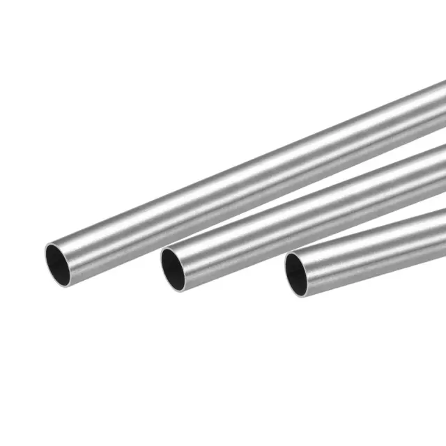 316 Stainless Steel Tube, 7mm OD 0.5mm Wall Thickness 250mm Length Pipe 3 Pcs