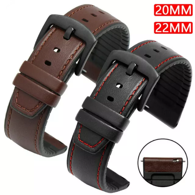 Leder Armband für Samsung Galaxy Watch 3 41 45mm Gear S3 Huawei GT 2 3 42mm 46mm