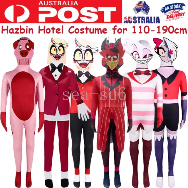 Hazbin Hotel Charlie Alastor Nugget Vaggie Cosplay Costume Jumpsuit Outfit Dress