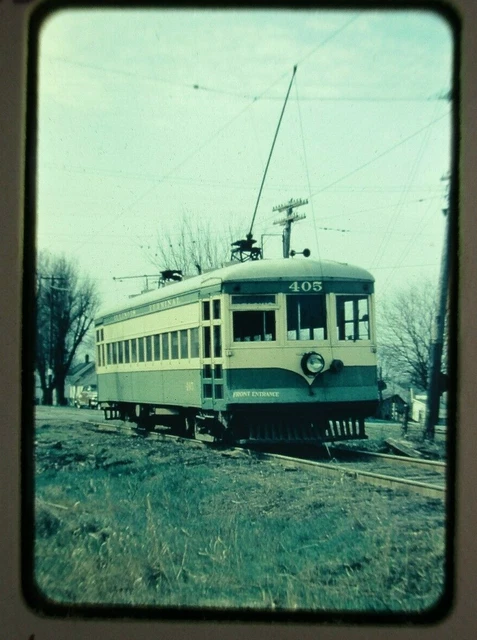 1952 ITC Illinois Terminal Eisenbahnwagen Forsyth IL 35 mm Farbe Foto Folie