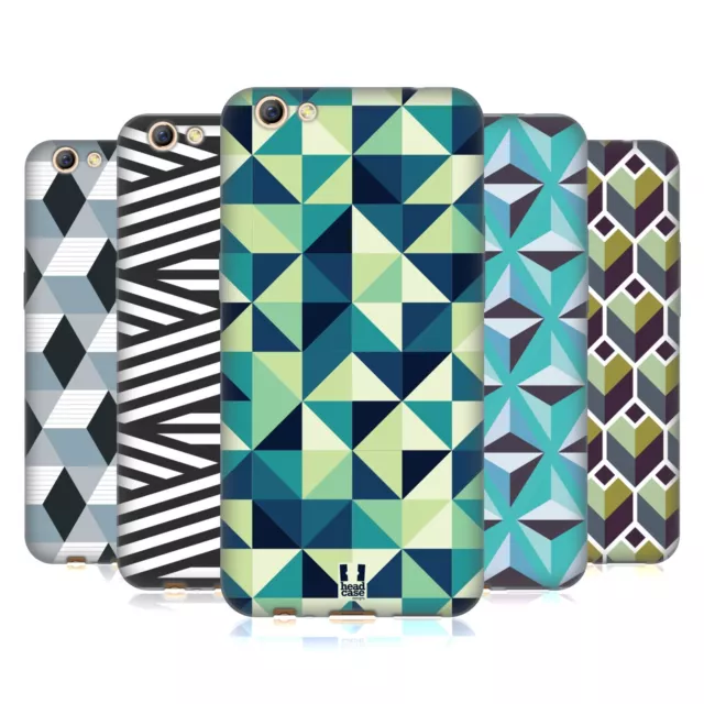 Head Case Designs Optical Geometric Prints Soft Gel Case For Oppo Phones