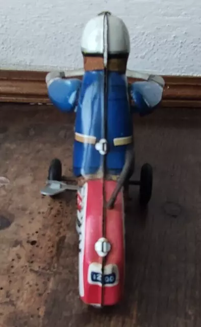 Giocattolo d'Epoca in Latta TIN TOY Moto Polizia Patrol n 27 Made in Japan 3