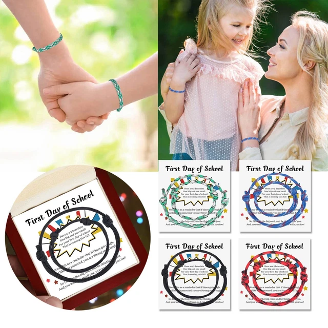 Primer día de colegio, pulsera de jardín de infantes, regalos para empezar colegio, apto
