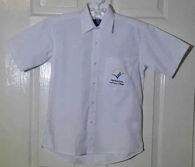 highfields state secondary college boys senior formal uniform shirt