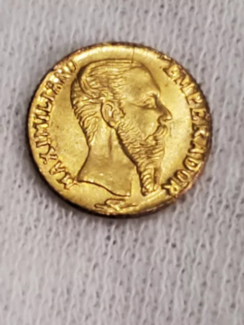 1/50 Oz Gold Coin Mexico /Gold 1 Peso 1865