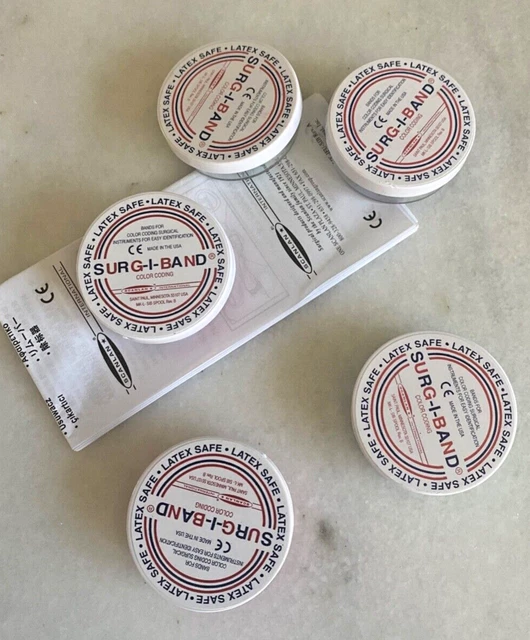 Lot of 5 Scanlan SURG-I-BAND Surgical Instrument Adhesive Color Marking System