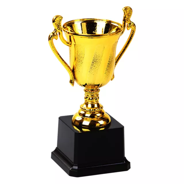 Mini Plastic Gold Football Trophy with Black Base - 13cm