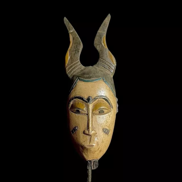 Home décor mask-The Guru Tribe Tribe Art Vintage Baule Mask Wall Tribal-9258