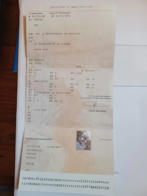 auto r30 ts bon état révisé C.T. OK