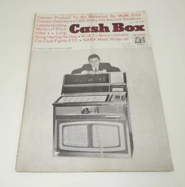 CASH BOX Aug 1967 US XXL Music Magazine ROCK-OLA Ultra CHARTS Juke-Box big ADs +