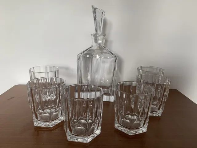 Nachtmann Aspen Decanter with 6 whisky tumblers