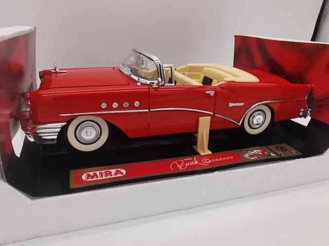 Mira 1/18 – Chevrolet Corvette 1954 Blanche (Modèle Diecast 7723B)