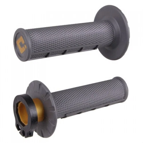 Odi V2 Half Waffle MX Lock-On Grips Graphite 1426010030