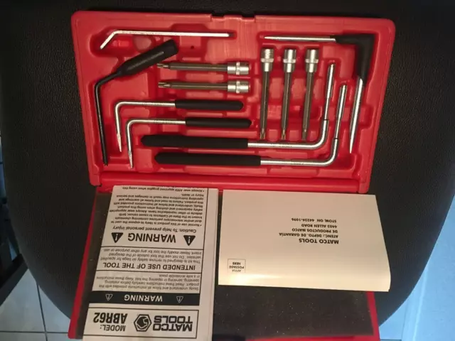 Kit de herramientas de 12 piezas bolsa de aire Matco ABR62
