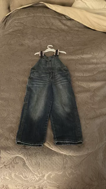 OSHKOSH Overalls Blue Denim Size 5T EUC