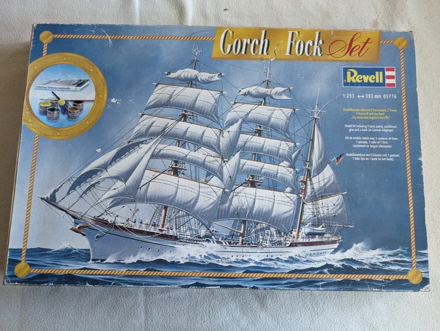 REVELL 05776 GORCH Fock Set in 1:253 Geschenk Set OVP! Mit Farbe und ...