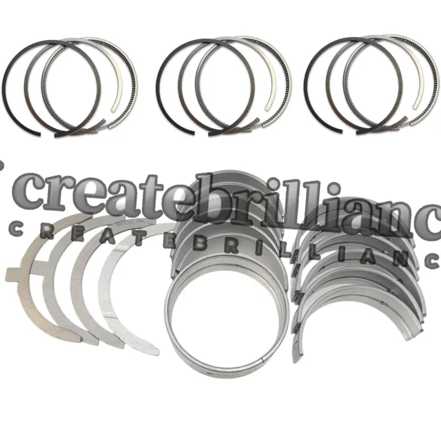 3TNA72 Metal Kit + Piston Rings for Yanmar 3TNA72L 3TNA72UJ Engine John Deere