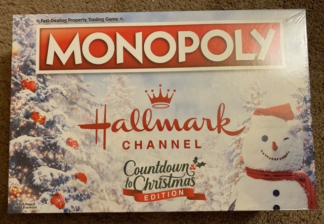 MONOPOLY HALLMARK CHANNEL Countdown to Christmas 2022 Edition Board