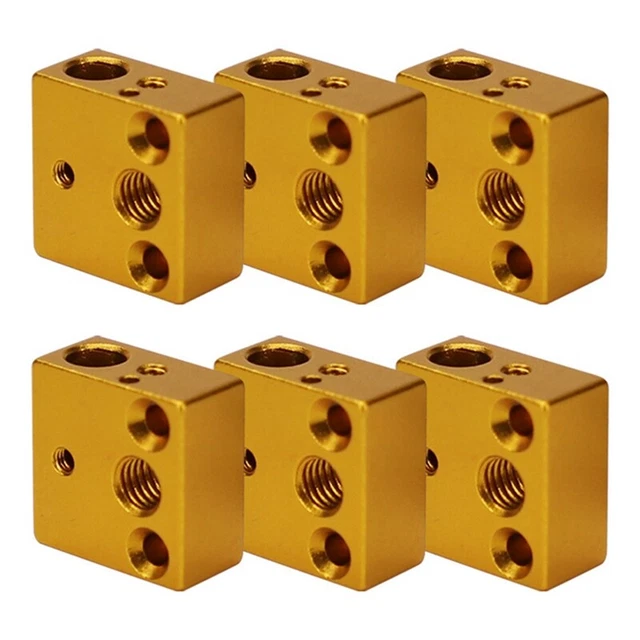 6 pieces 3D printer heating block for 3/3 per aluminum leg H1P8