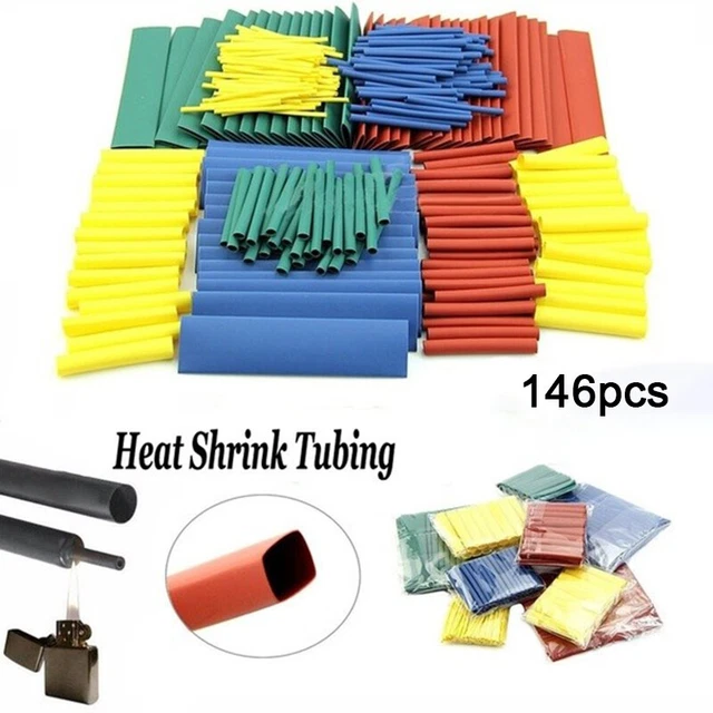 ALLY-MAGIC Set Tubi Termoretraibili Con Colla – 127 Pezzi, 7 Misure, Impermeabili E Ignifughi – Ideali Per Isolare E Riparare Fili Elettrici