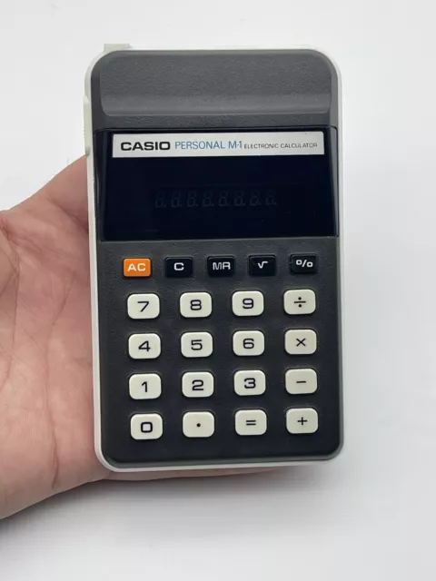 🇯🇵 Vintage CASIO M1 Personal ELECTRONIC CALCULATOR M-1 AA Batteries JAPAN 🇯🇵