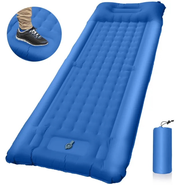 Tapis de couchage de camping portable tapis gonflable matelas pneumatique avec p
