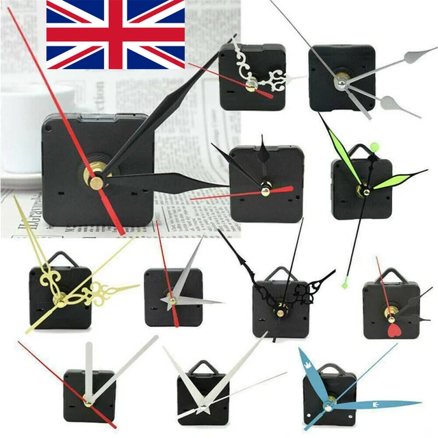 QUARTZ CLOCK MOVEMENT Mechanism Sweep Silent Wall Repair Kit ...