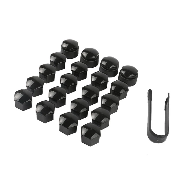 16 Wheel Lug Nut Cover 17mm & 4 Locking Cap 25mm & 1 Removal Tool for Audi VW