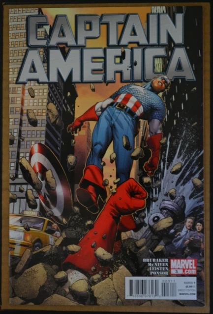 Captain America  # 3 : Very Fine/Near Mint : November 2011 : Marvel Comics