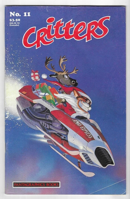 Critters #11 FANTAGRAPHICS COMIC BOOK Usagi Yojimbo / De Grand Wa-Zoo CHRISTMAS