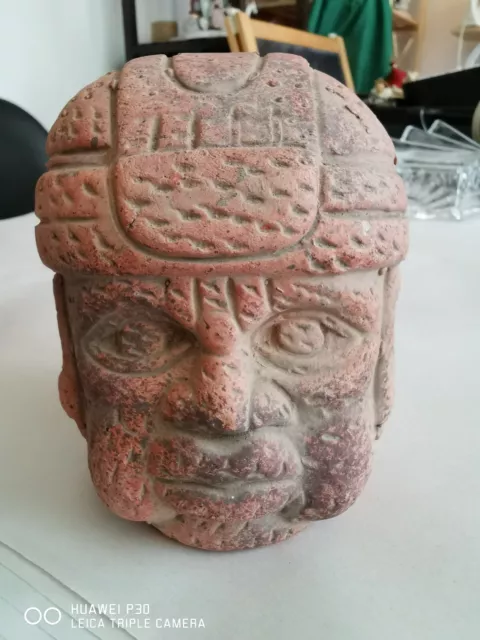 terracotta Antique vintage Human head 2