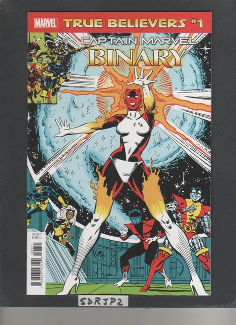 TRUE BELIEVERS CAPTAIN MARVEL NM UNREAD KEYREPRINT UNCANNY X-MEN #164 1st BINARY