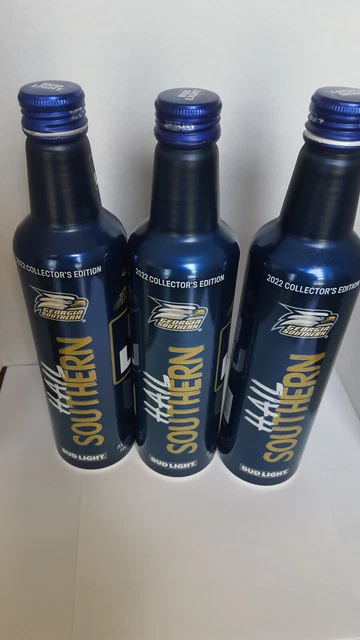 Bud Light * Georgia Southern Three (3)  16 Oz Aluminum  2022 Top Open..empty.